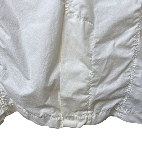 Gap Trenchcoat Size Large Ivory Cream Light Womens Jacket Pea Coat -Imperfect - Picture 9 of 11